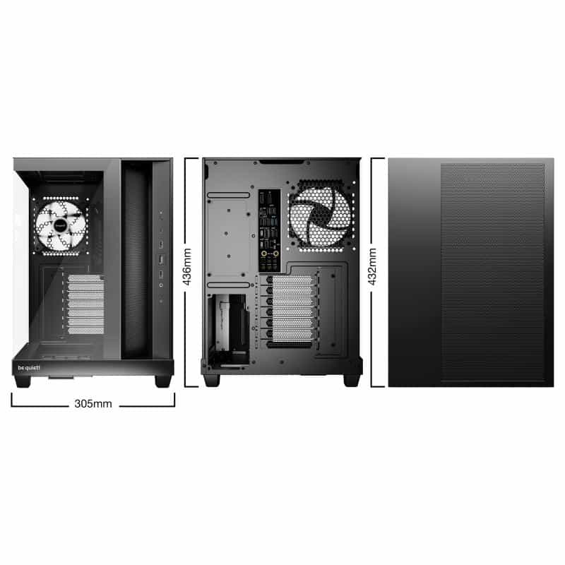 BE QUIET ! Light Base 500 LX Schwarz Midi Tower Gaming Gehäuse mit Seitenfenster