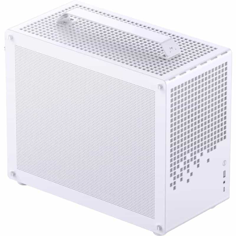 JONSBO Jonsplus Z20 Mesh PC-Gehäuse, Mini Tower, Micro-ATX, mit Tragegriff - weiß