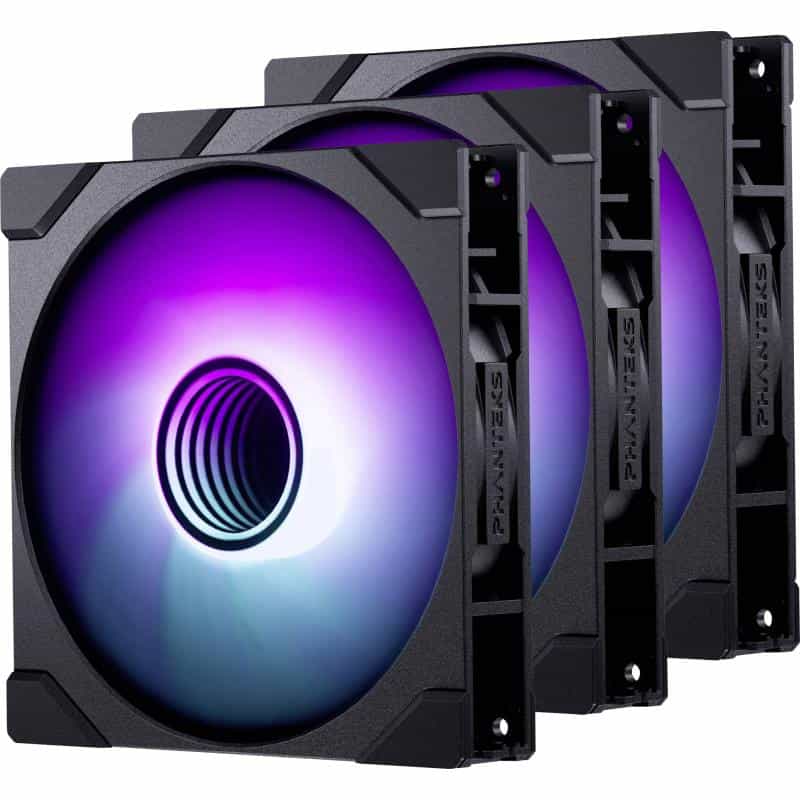 PHANTEKS M25 Gen2 PWM D-RGB Lüfter, 3er-Pack - 140mm, schwarz