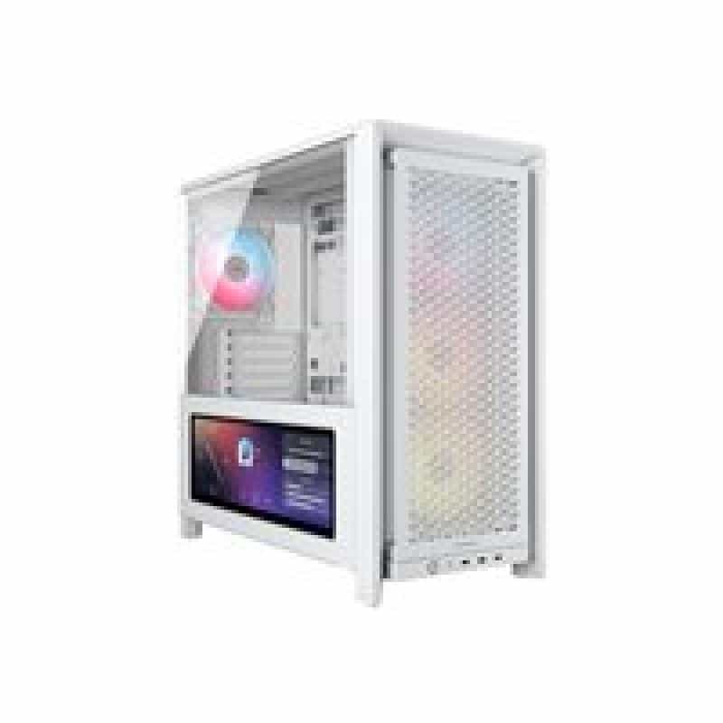 CORSAIR Geh Midi FRAME 4000D LCD RS ARGB Mid-Tower, White
