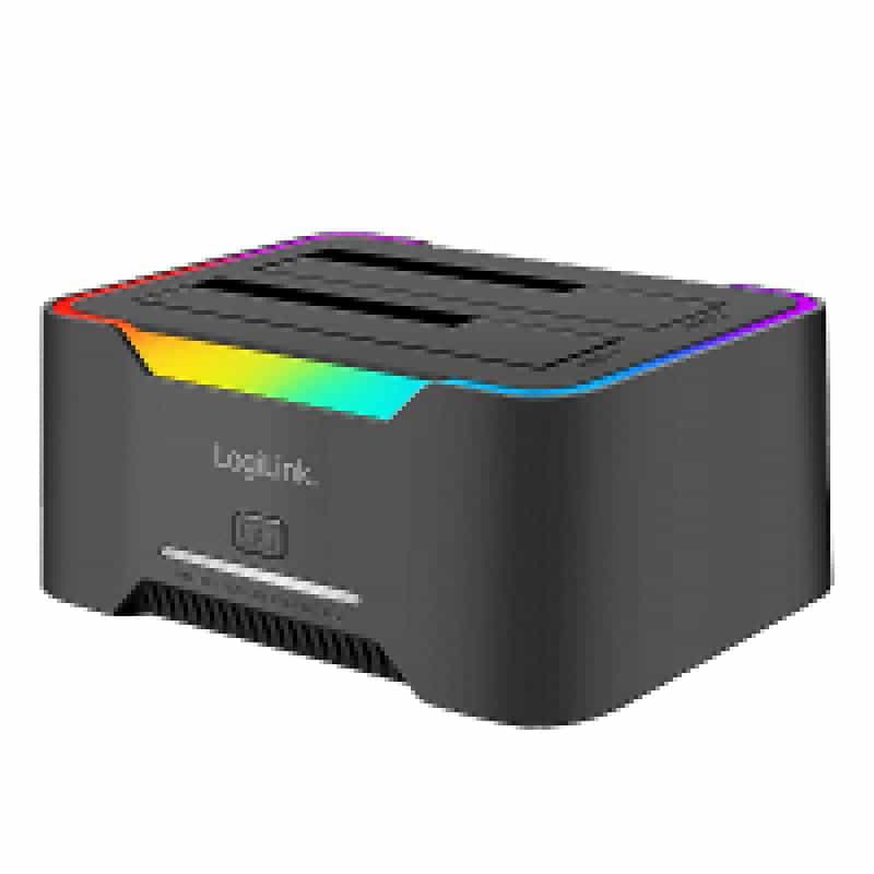 LOGILINK HDD Dockingstation LogiLink Quickport USB 3.2 2-Port f?r 2,5/3,5 SATA HDD/SSD QP0036