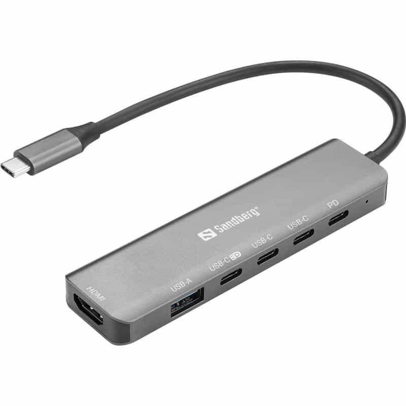 SANDBERG USB-C 6-in-1mediaDock
