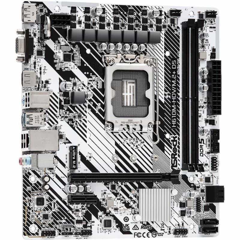ASROCK H610M-HDV/M.2+ D5 S1700 Mainboard