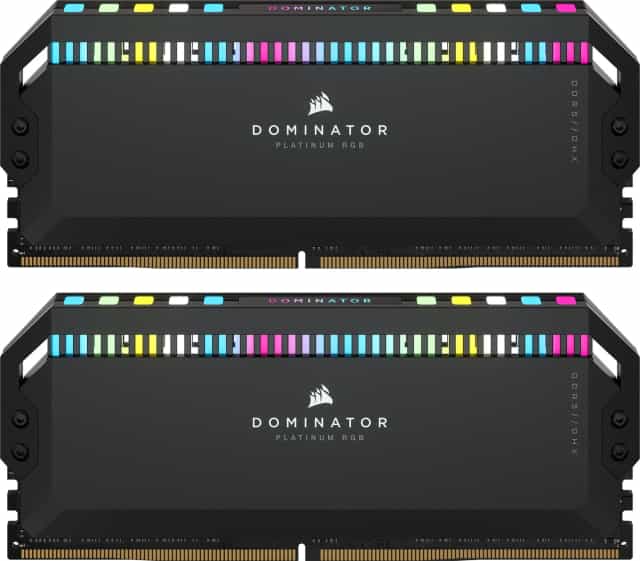 32 GB Corsair Dominator Platinum RGB schwarz Kit, DDR5-5200, CL40-40-40-77