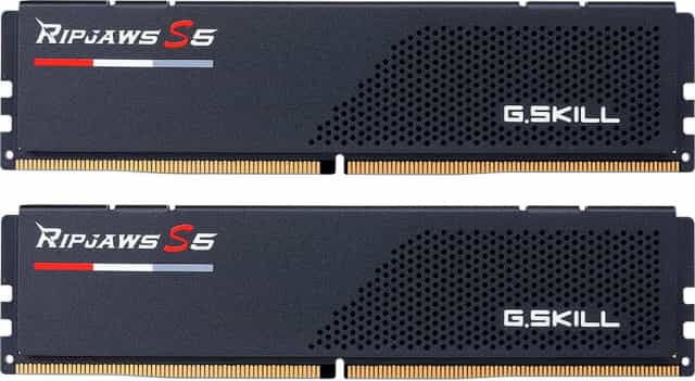 32GB G.Skill Ripjaws S5 schwarz UDIMM Kit, DDR5-6400, CL32-39-39-102