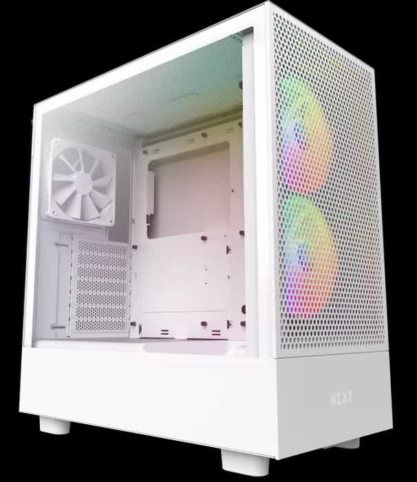 NZXT H5 Flow RGB, weiß, Glasfenster