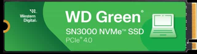 500GB Western Digital WD Green SN3000 NVMe SSD, M.2 2280 PCIe 4.0 x4