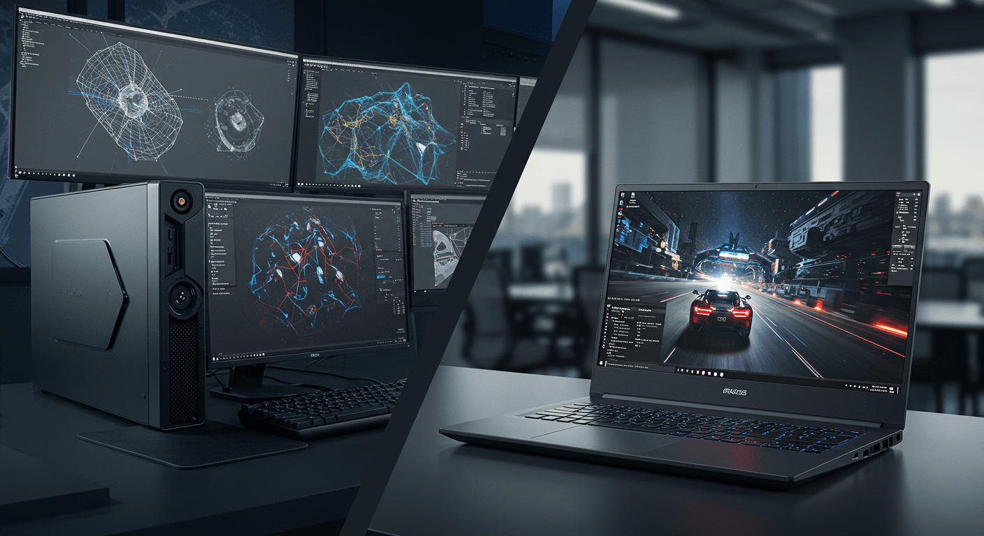 Workstation-PCs vs. Gaming-Laptops