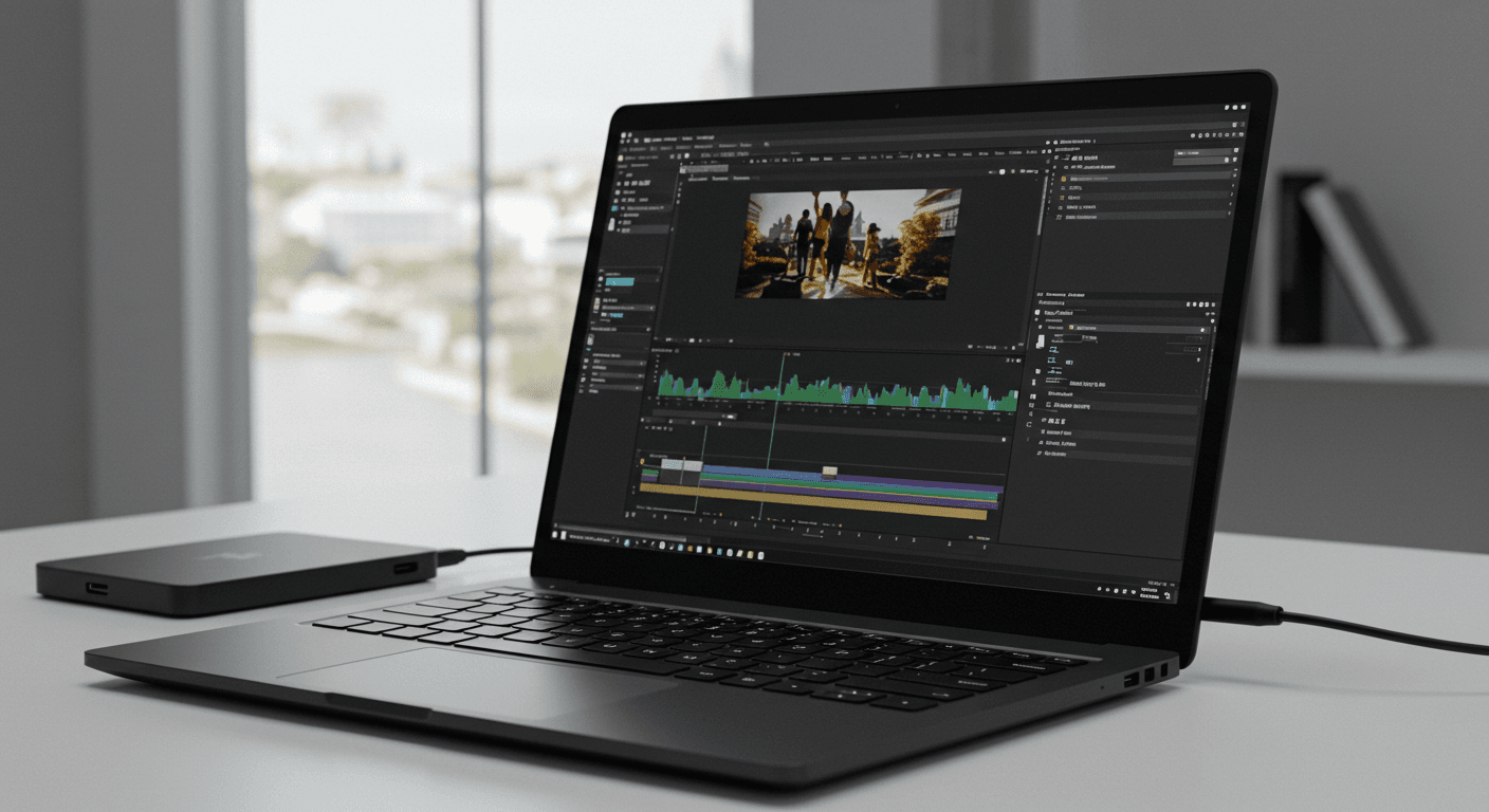 Notebook für Videobearbeitung