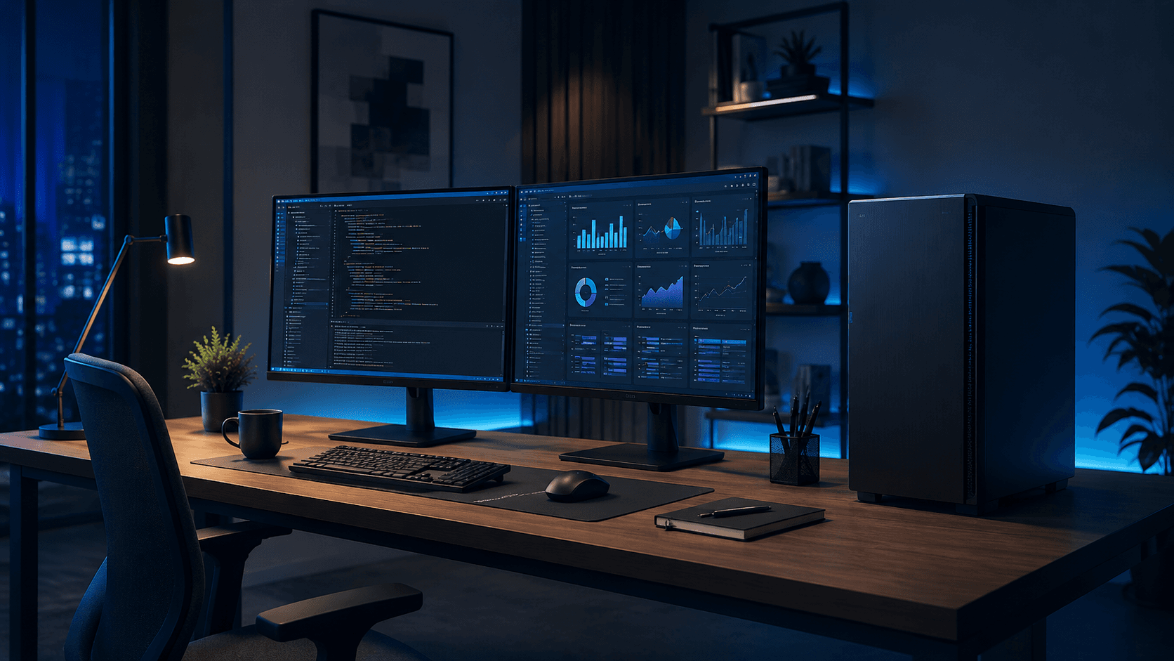 Professionelle Business Workstation fÃ¼r Programmierung, Datenanalyse und produktives Multitasking