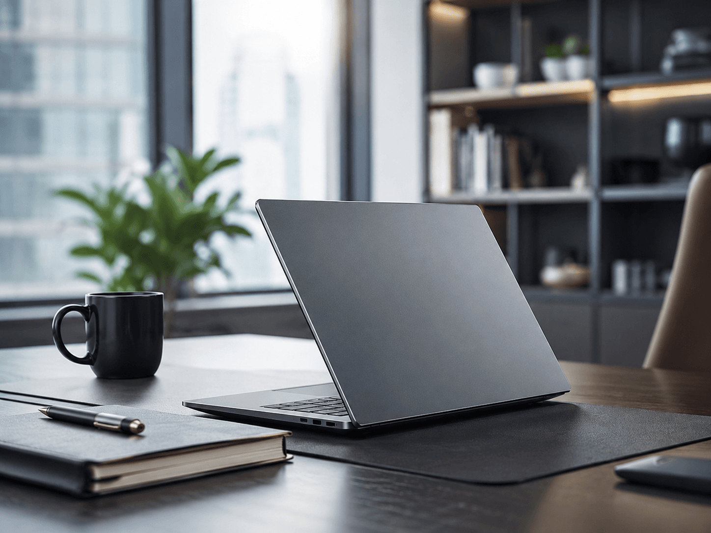 Dell Business Laptop auf einem modernen Arbeitsplatz fÃ¼r produktives Arbeiten