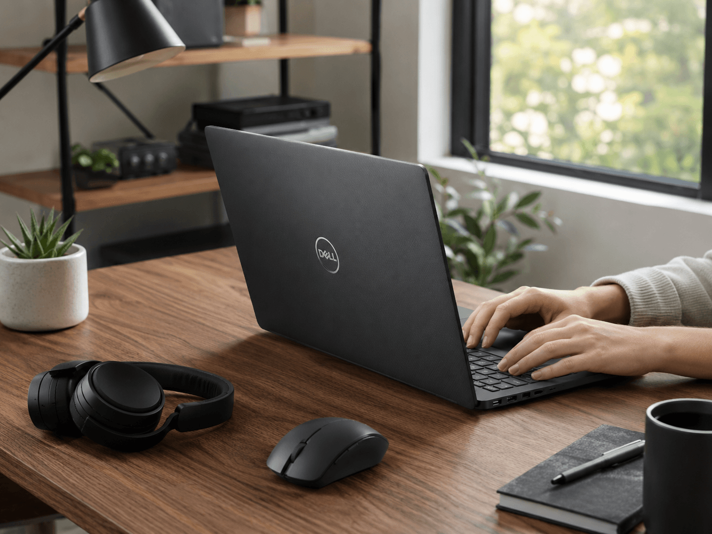 Dell Notebook fÃ¼r Homeoffice und mobiles Arbeiten auf einem hellen Schreibtisch