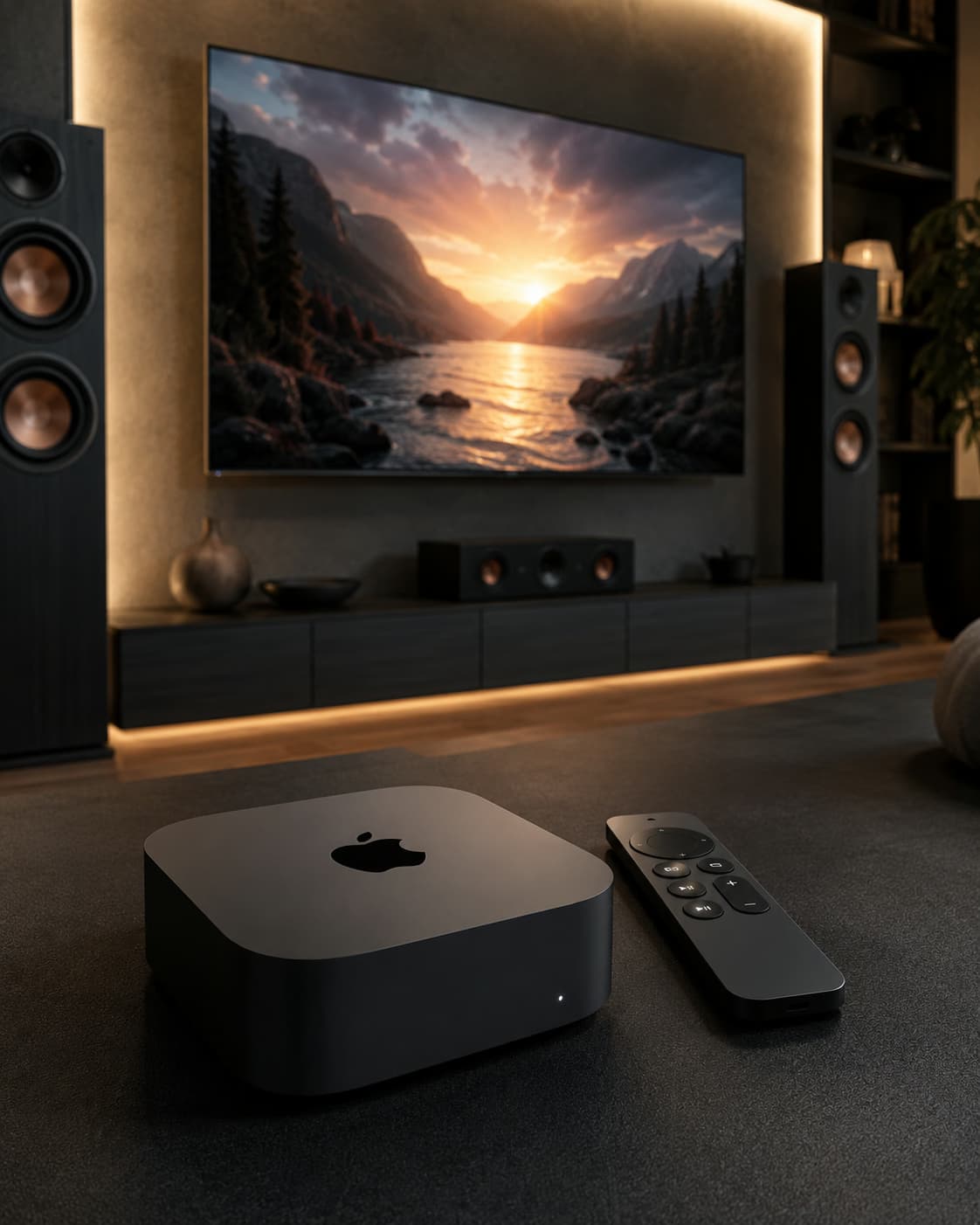 Apple TV 4K in einem hochwertigen Heimkino Setup