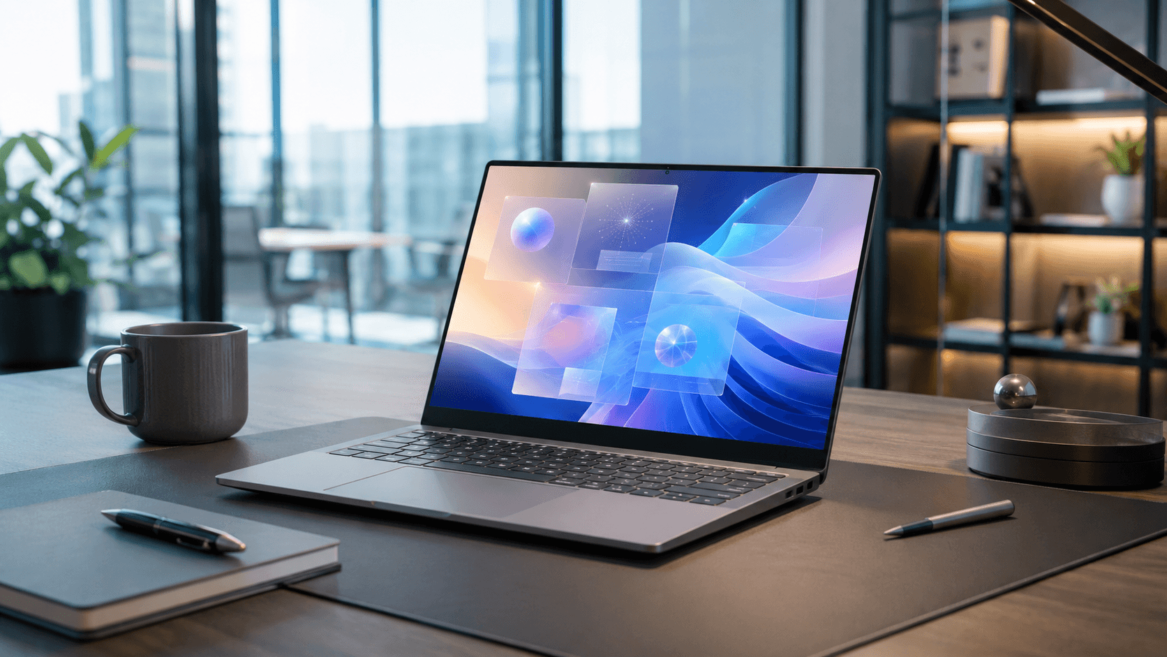 Copilot Plus PC Laptop fÃ¼r moderne Windows AI Anwendungen im professionellen BÃ¼ro