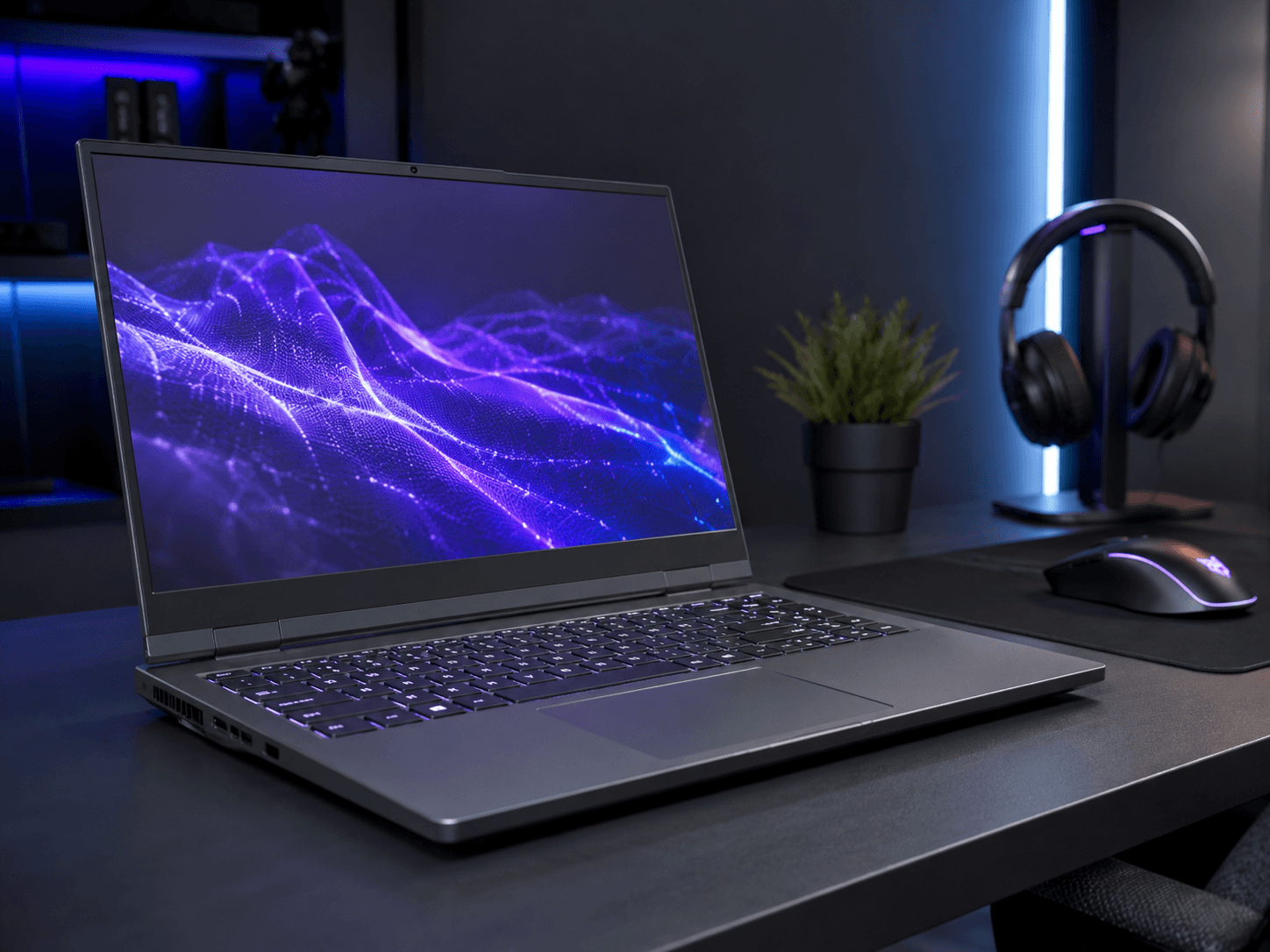 Lenovo LOQ Gaming Laptop in modernem Gaming Setup