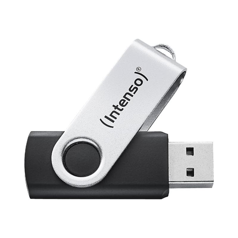 INTENSO USB-Stick Office Line, 256 GB, USB-A, 3.2 Gen 1x1, schwarz-silber