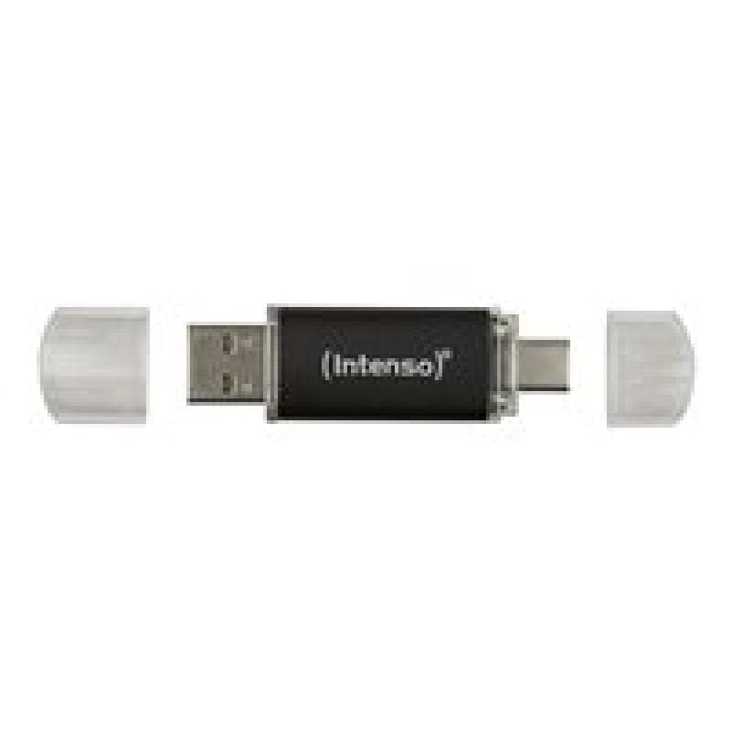 INTENSO Twist Line USB-Stick 256 GB USB Type-A / USB Type-C 3.2 Gen 1 (3.1 Gen 1) Anthrazit