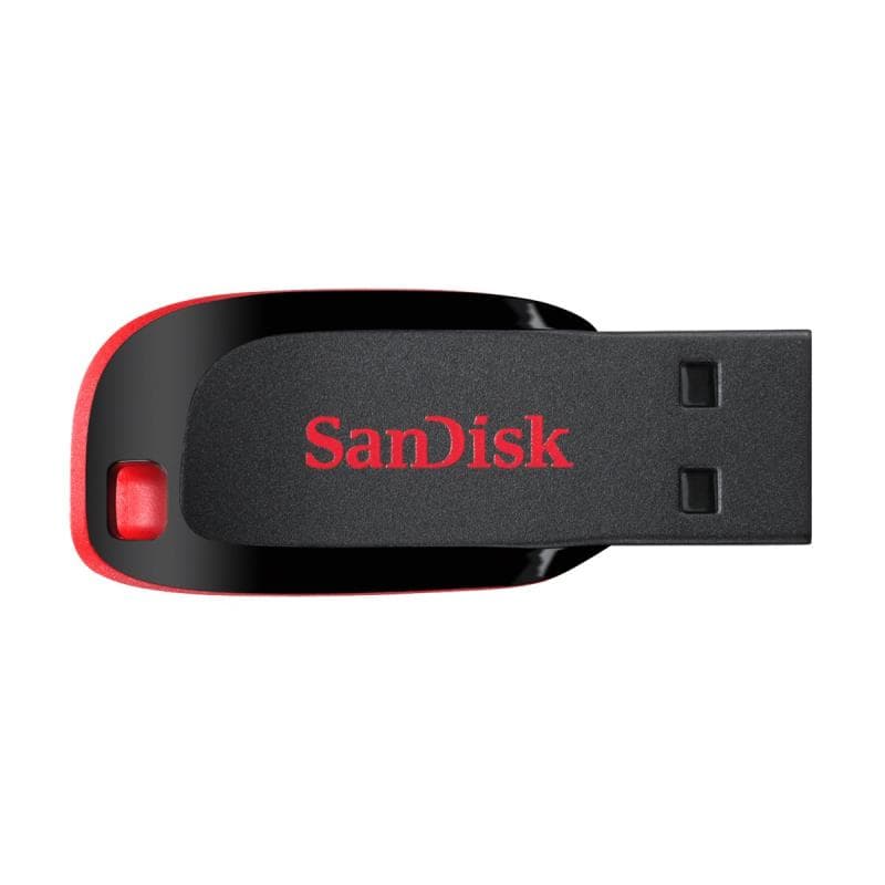 SANDISK Cruzer Blade USB-Stick 64 GB USB Typ-A 2.0 Schwarz, Rot