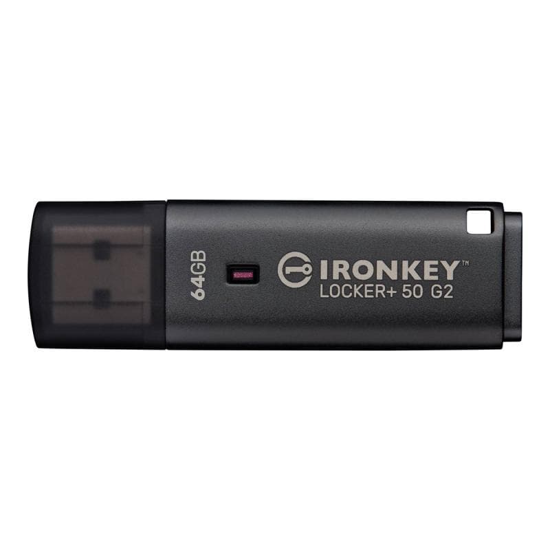 KINGSTON Technology IronKey 64GB Locker Plus 50 G2, FIPS 197, AES-256