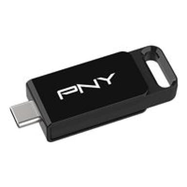 PNY Elite USB-Stick 64 GB USB Typ-C 3.2 Gen 1 (3.1 Gen 1) Schwarz