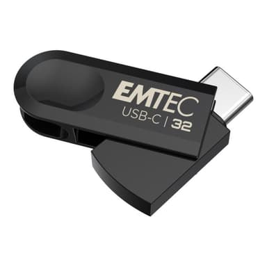 EMTEC C280 USB-Stick 32 GB USB Typ-C 3.2 Gen 1 (3.1 Gen 1) Schwarz