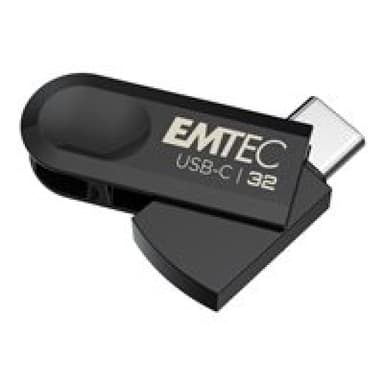 EMTEC C280 USB-Stick 32 GB USB Typ-C 3.2 Gen 1 (3.1 Gen 1) Schwarz
