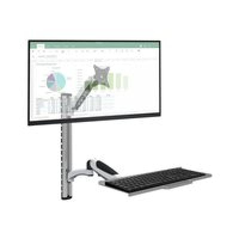 TECHLY Wandhalterung für 38,1cm 15Zoll - 68,58cm 27Zoll Tastaturablage und Arm