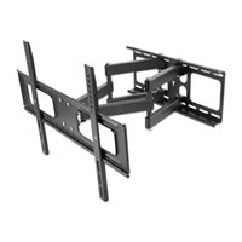 MANHATTAN Outdoor TV-Wandhalterung vollbeweglich für 93,98-218,44cm 37 bis 86Zoll bis 50 kg schwarz