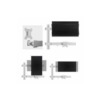 STARTECH.COM 6 Fach Monitorhalterung mit Querstange Monitore bis 81,28cm 32Zoll & 8kg Zwei Pfosten B