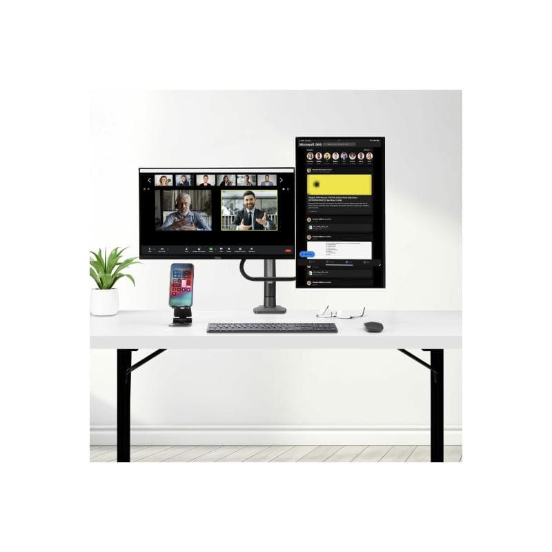STARTECH.COM Dual Monitorhalterung mit Querstange max. 68,58cm 27Zoll & 15kg C-Klammer VESA Monitora