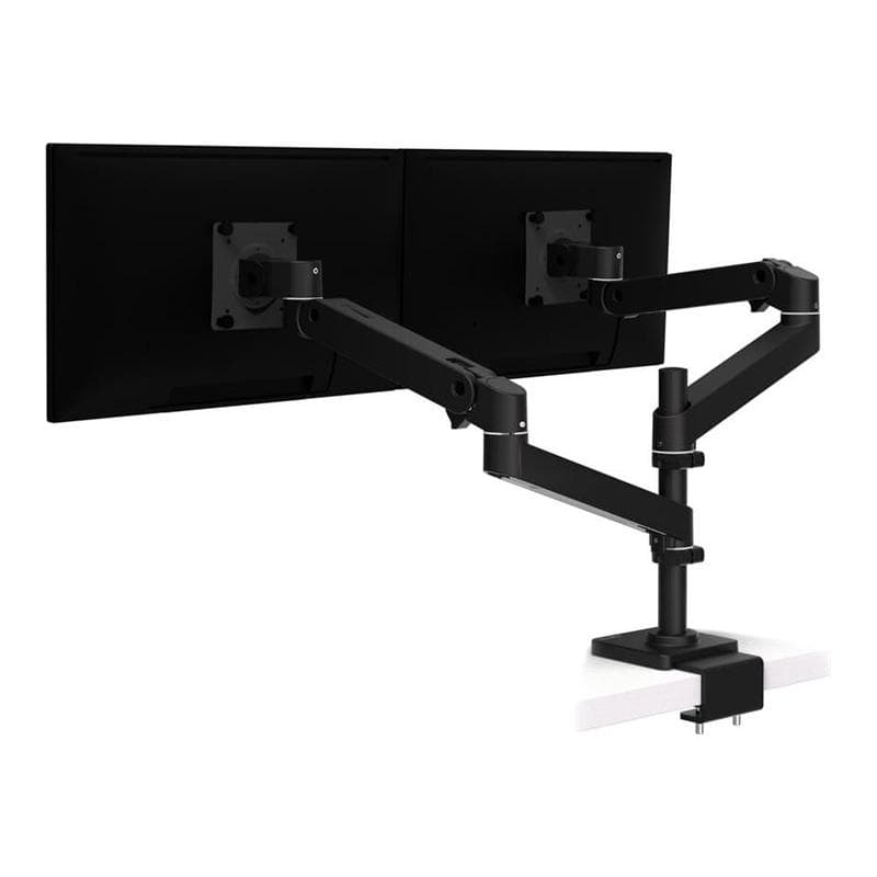 ERGOTRON LX Pro Dual Monitor Arm hohe Säule Tischhalterung C-Klemme schwarz