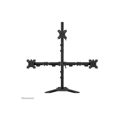 NEOMOUNTS NERO Triple monitor stand 25,4cm 10Zoll - 81,28cm 32Zoll