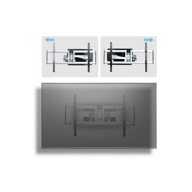 STARTECH.COM Robuste vollbewegliche TV-Wandhalterung fur Flachbildschirme bis 100 Zoll und 85 kg