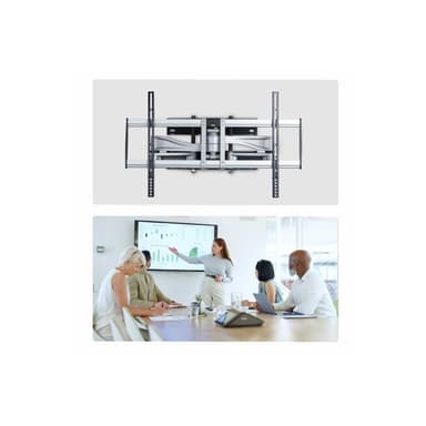 STARTECH.COM Robuste vollbewegliche TV-Wandhalterung fur Flachbildschirme bis 100 Zoll und 85 kg