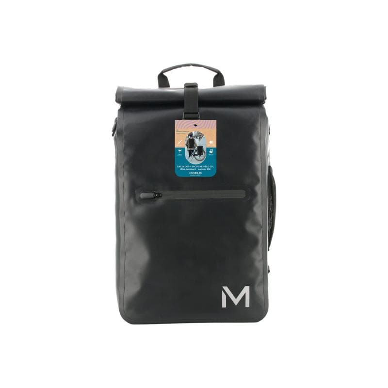 MOBILIS GERMANY 070001 Rad-Rucksack Schwarz Plane