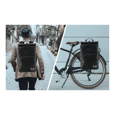 MOBILIS GERMANY 070001 Rad-Rucksack Schwarz Plane