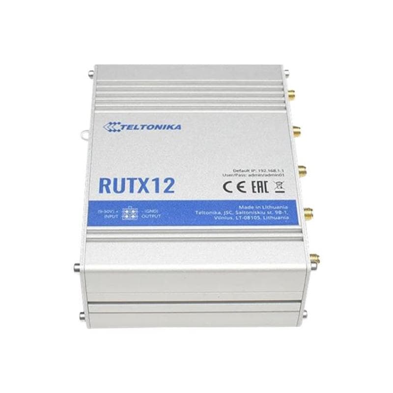 TELTONIKA NETWORKS RUTX12 DUAL SIM DUAL 4G/LTE Bluetooth Router eSIM Version