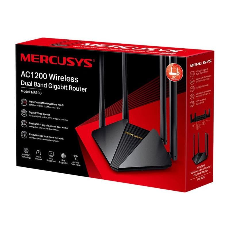 TP-LINK Mercusys MR30G AC1200 Wireless Dual Band Gigabit Router