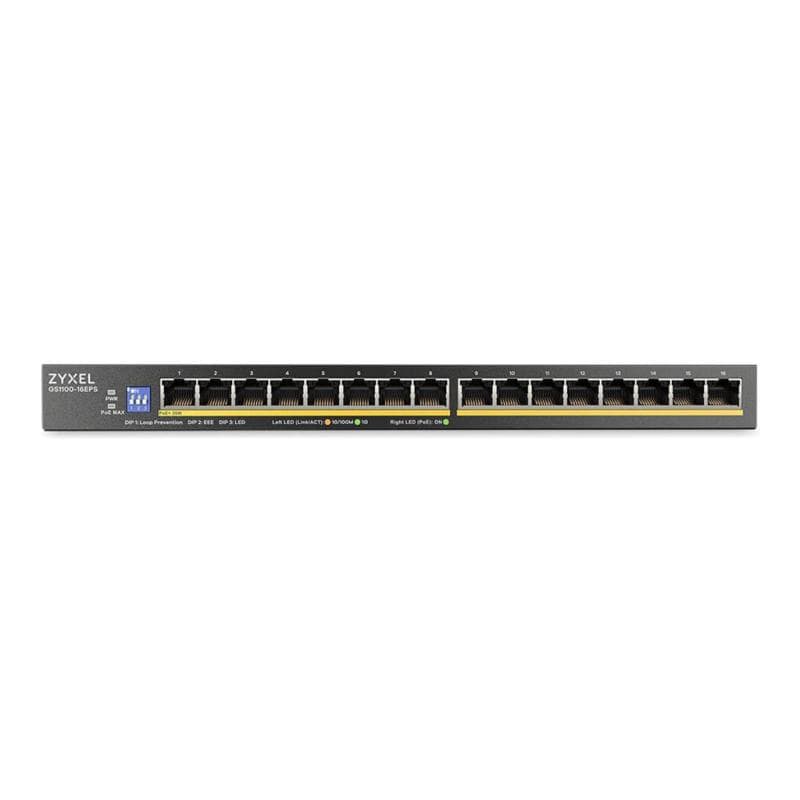 ZYXEL 16-Port Gigabit Unmanaged Switch Slimline mit 135W PoE