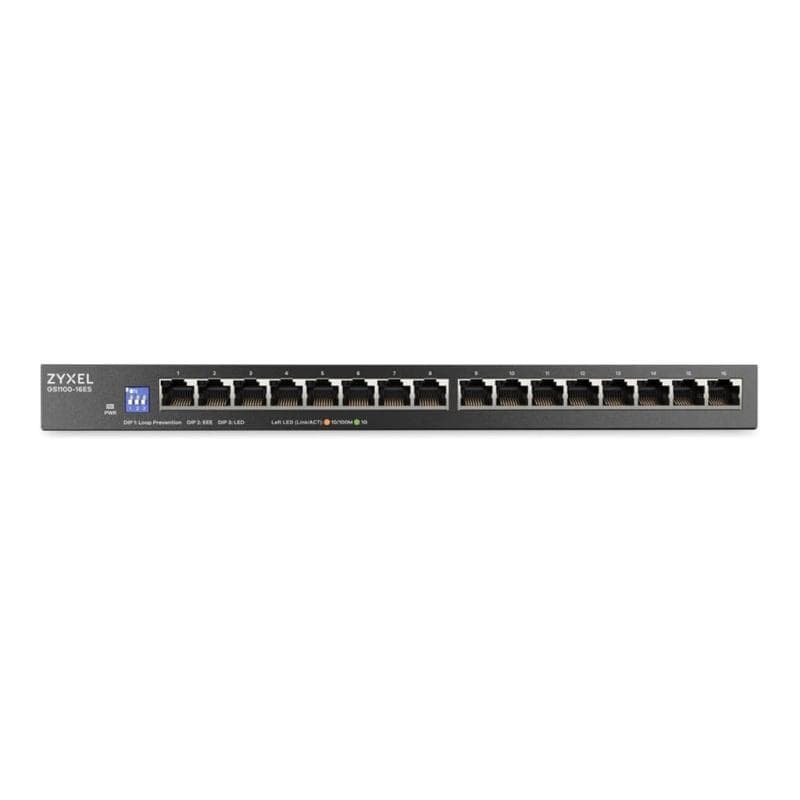 ZYXEL 16-Port Gigabit Unmanaged Switch Slimline mit DIP Sele