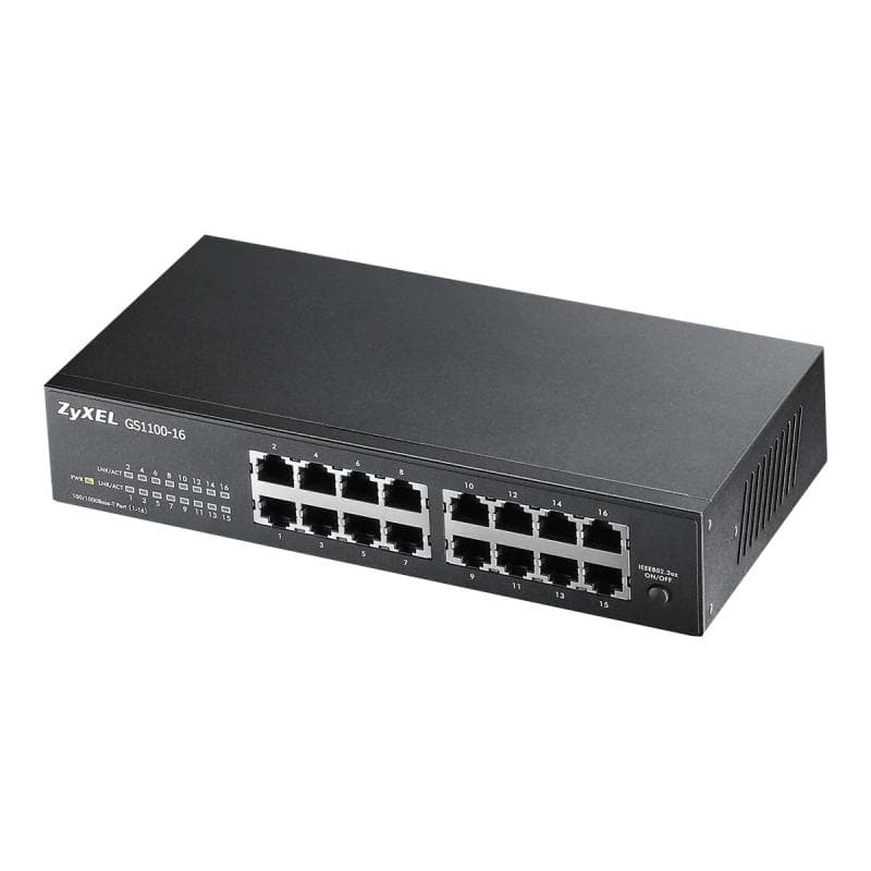 ZYXEL GS1100-16 16-Port Gigabit Unmanaged Switch V4