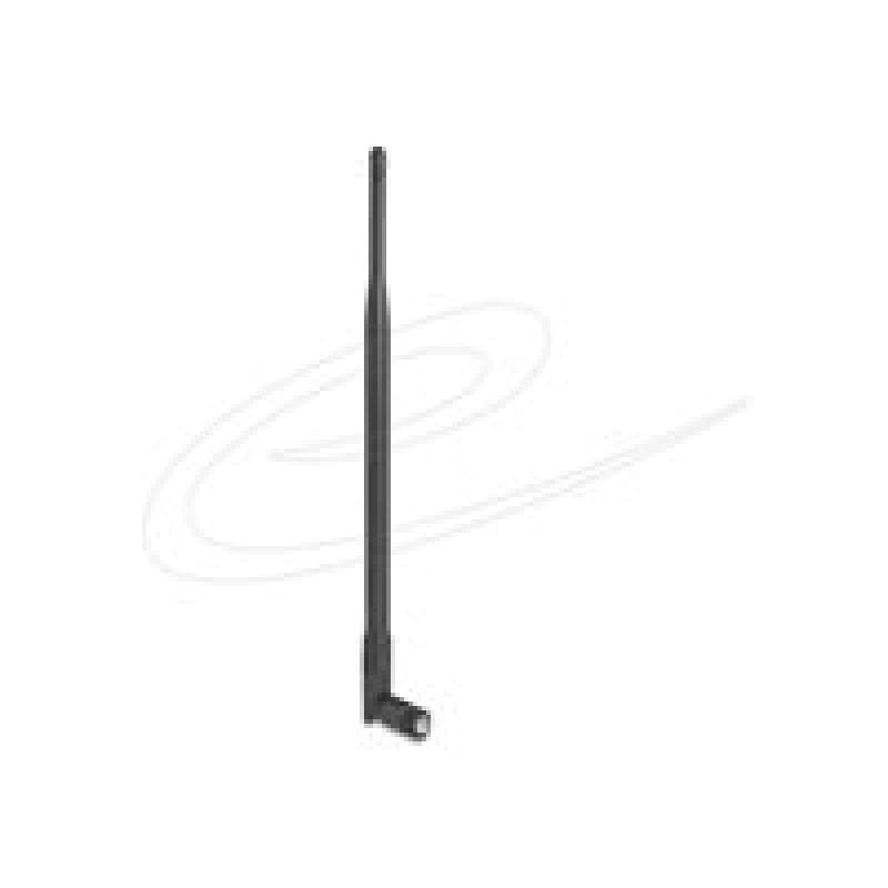 DELOCK WiFi 2,4 GHz Antenne RP-SMA Stecker 7 dBi omnidirektional mit Kippgelenk schwarz