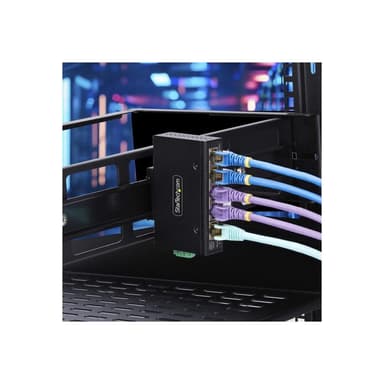 STARTECH.COM 5-Port Mini Netzwerk Switch fur Hutschiene/Wandmontage Unmanaged Industrie Gigabit LAN