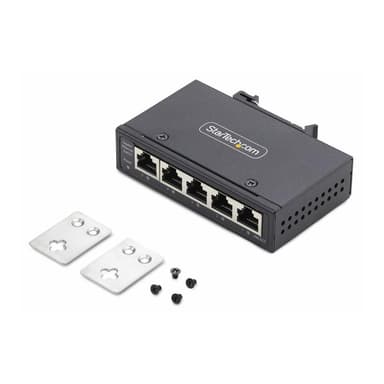 STARTECH.COM 5-Port Mini Netzwerk Switch fur Hutschiene/Wandmontage Unmanaged Industrie Gigabit LAN