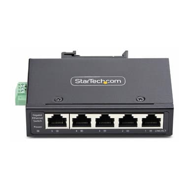 STARTECH.COM 5-Port Mini Netzwerk Switch fur Hutschiene/Wandmontage Unmanaged Industrie Gigabit LAN