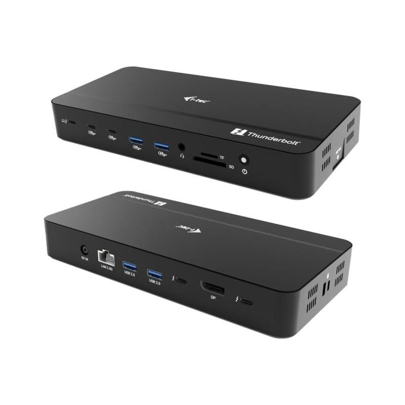I-TEC TB5 Triple DisplayDS 2xTB5 1xDP 1x2,5GLAN 1xM.2 slot 1xAudio/Mic 2xUSB-C Gen2 2xUSB-A Gen2 2xU