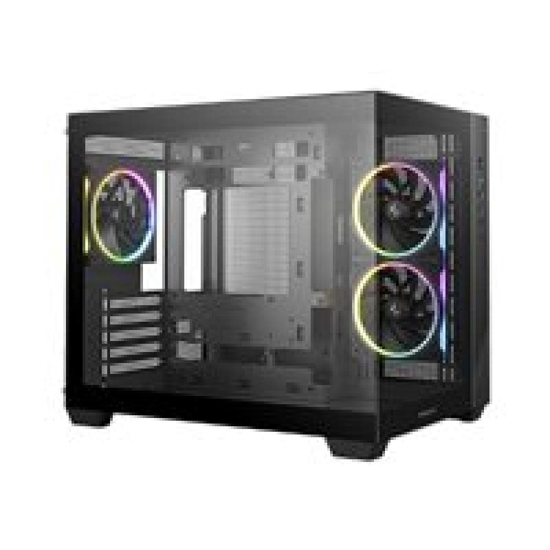 DEEPCOOL CG330 3F Micro ATX Mini ITX ARGB Glas black