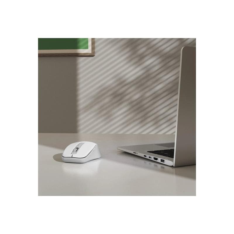 HAMA Multi-Device-Maus WM-450, kabellos, Funk/Bluetooth, 7 Tasten, Weiß (00173080)