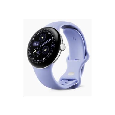 GOOGLE Pixel Watch 4 - 41 mm - Aluminium silber poliert - Wear OS Smartwatch - Iris