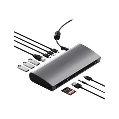 SATECHI - Dockingstation - Thunderbolt 4 - 3 x Thunderbolt - GigE